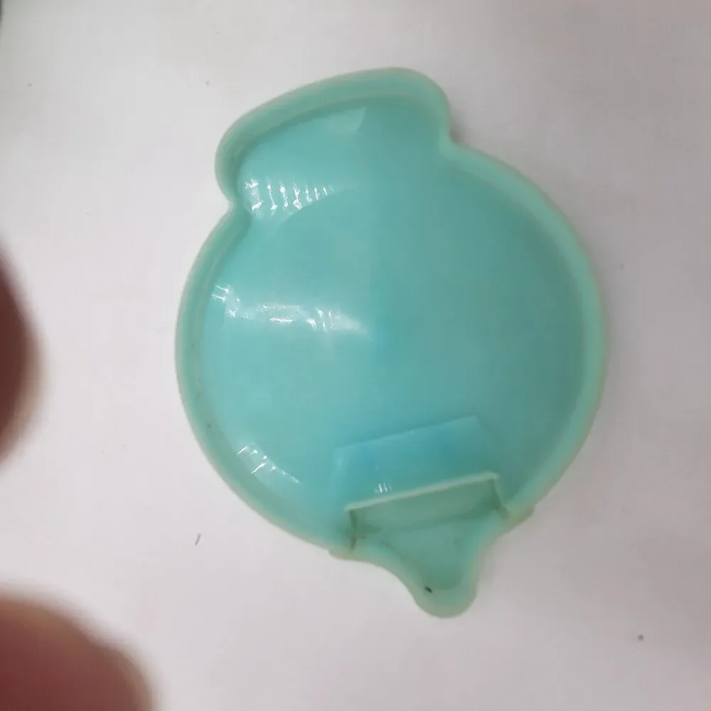 Vntg Tupperware Turquoise Flip Lids Plastic Sugar & Creamer Some Discoloration